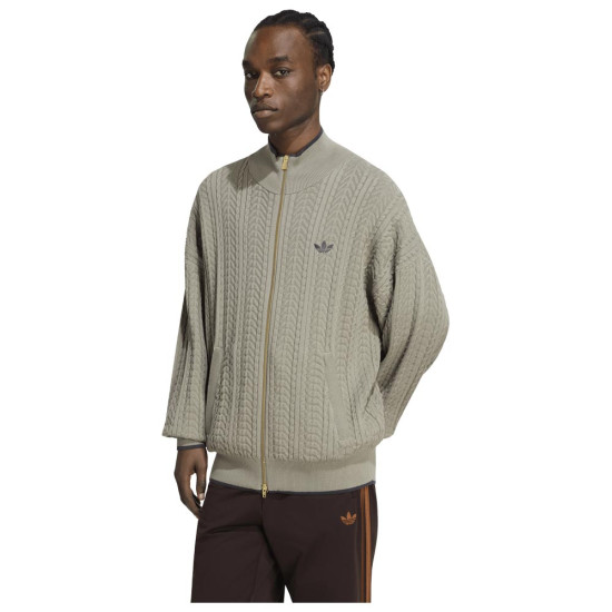 Adidas Ανδρική πλεκτή ζακέτα Firebird Cable Knit Track Top